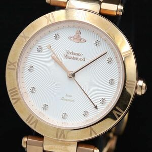 1 jpy box / koma 3 attaching Vivienne Westwood VV206LRS QZ stone attaching white face lady's wristwatch TKD 3797000 4NBG2