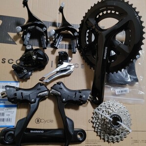 SHIMANO 105 5800 グループセット【FC-RS510/172.5mm ST-5800 BR-R561 RD-5800 FD-R7000 CS-5800 SM-BBR60/JIS】 クロモリ ミニベロ の画像1