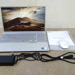 1円 富士通 ノートPC FMV LIFEBOOK AH53/G2 FMVA53G2S 2022年発売モデル OS：Win11Home/CPU：i7-1260P/メモリ：8GB/ストレージ：SSD512GBの画像1