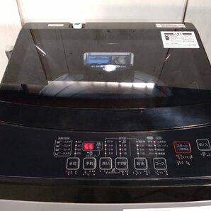 【大阪/岸和田発 格安自社便】NITORI/ニトリ 全自動洗濯機 NTR60 BK 2022年製 6.0kg 風乾燥 フラットデザイン ガラストップ 槽洗浄 槽乾燥の画像2