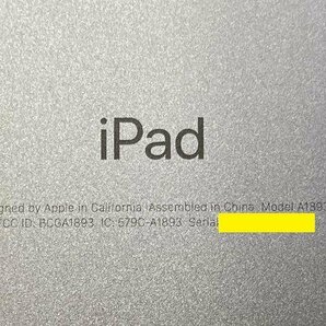 ジャンク品 Apple iPad 9.7インチ 第6世代 Wi-Fiモデル 32GB MR7F2J/A スペースグレイ 指紋認証 Retinaディスプレイ搭載/14の画像4