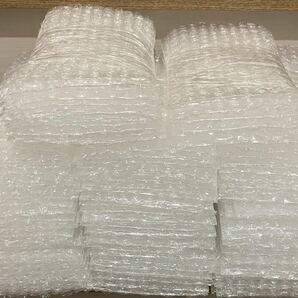 プチプチ エアパッキン エアクッション 袋 緩衝材 100個 プラスおまけ 梱包材 緩衝材 縦22.5cm 横10.5cm リサイクル品 透明の画像1