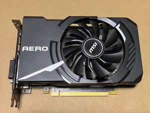 【通電確認済】MSI グラフィックスカード GEFORCE GTX 1060 AERO ITX 6G OC＜08＞