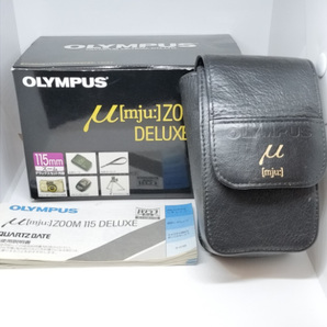 OLYMPUS オリンパス μ[mju:] ZOOM 115 DELUXE 38-115mm コンパクトフィルムカメラ コンパクトカメラ ゴールドカラー 金色 60サイズの画像10