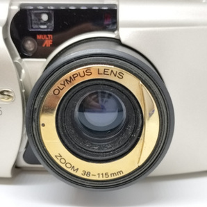 OLYMPUS オリンパス μ[mju:] ZOOM 115 DELUXE 38-115mm コンパクトフィルムカメラ コンパクトカメラ ゴールドカラー 金色 60サイズの画像3