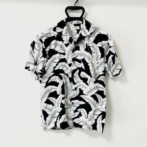 Ботаническая рубашка Tomorrowland Sruth Aloha Белый черный белый черный монохромный монотон