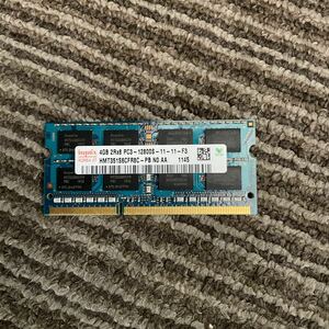 hynix ノートPC メモリ PC-3 12800S 4GB