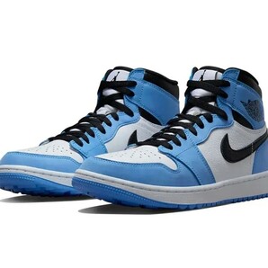 28.0cm【直販限定品】Nike Air Jordan 1 High Golf University Blue/ナイキ エアジョーダン1 ハイ ユニバーシティブルーゴルフシューズの画像3