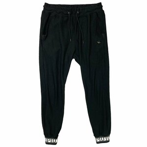 1PIU1UGUALE3 ウノピゥウノウグァーレトレ 113 SPORT TECHNICAL MESH BLACK RIB イージーパンツ M 定価71500円