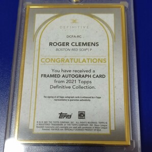 Topps Definitive Roger Clemens auto ロジャー クレメンス 直筆サインカード 10枚の画像2