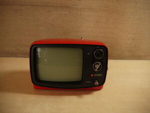  Hitachi Brown tube tv I-59 Showa Retro present condition goods Junk 