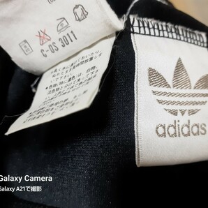 90s-DESCENTE adidas/デサントアディダス/ロゴ刺繍/ブーツカット/トラックパンツ/ジャージ/w63~78の画像6