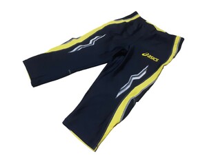  Asics / asics running semi long tights / MEN'S M size w76~81 XT860W