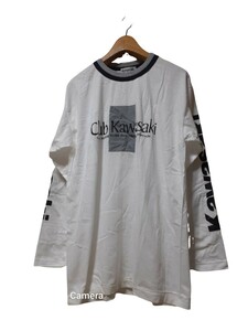 デッド/90s- kawasaki-カワサキ/club kawasaki/長袖Tシャツ/ロンT/men-L位　バイク/モーターサイクル