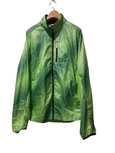  Puma PUMA light weight jacket Wind breaker light weight sport running wear total pattern print mens-M light green 