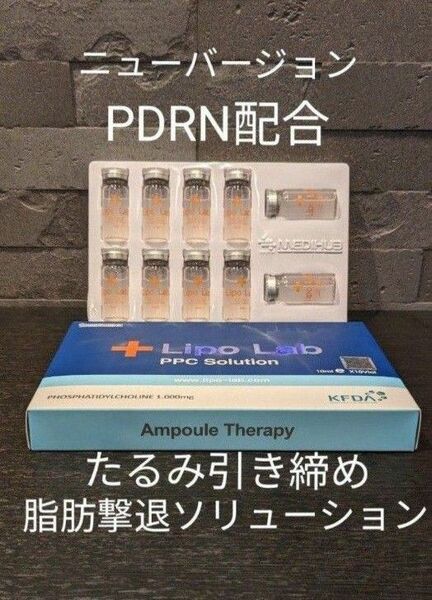 正規品 脂肪燃焼溶解PDRN配合　lipolabニューバージョン1箱(10ml×10本入り)ダイエット引き締め