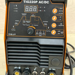 交流/直流 インバーター TIG溶接機 TIG220P AC/DC パルス溶接 単相100V/200V アルミ 鉄 ステン 銅 ブラック TIG200 TIG250P AC/DCの画像3