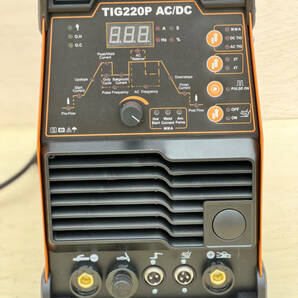 交流/直流 インバーター TIG溶接機 TIG220P AC/DC パルス溶接 単相100V/200V アルミ 鉄 ステン 銅 ブラック TIG200 TIG250P AC/DCの画像5
