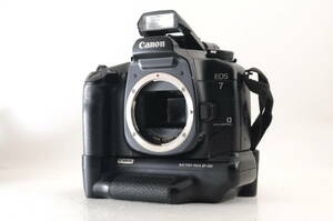 動作品 キャノン Canon EOS7 ボディ AF 一眼レフ フィルムカメラ バッテリーパック BP-300 管GG2621