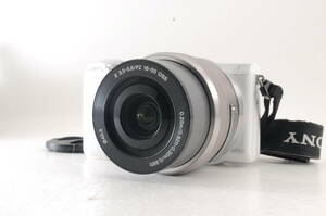 動作品 ソニー SONY α NEX-5T レンズ 16-50mm f3.5-5.6 PZ OSS SELP1650 白 ホワイト ミラーレス一眼カメラ 管GG2938