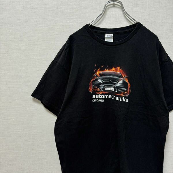 デルタ　両面プリント　車　古着　Tシャツ　automechanika