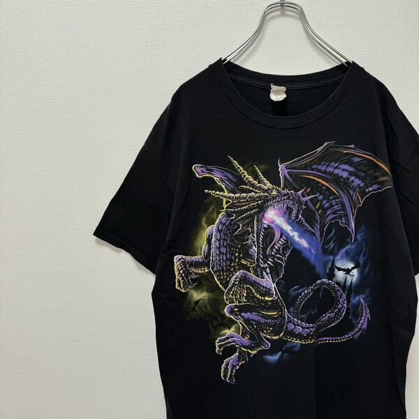 アルスタイルアパレル　古着　Tシャツ　ドラゴン　龍　グラフィック　アート柄