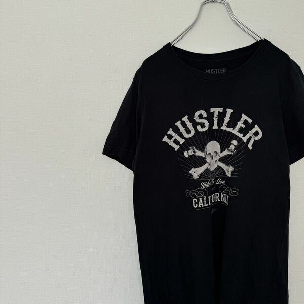 古着　Tシャツ　スカル　ドクロ　ハスラー　HUSTLER