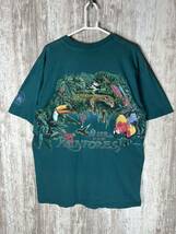 90s USA アニマル柄　古着　Tシャツ　HABITAT_画像9