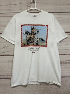 DakotaChief アート柄　デルタ　DELTA Tシャツ　インディアン