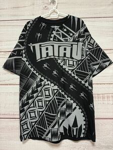 USA 古着　Tシャツ　ポリネシアンタトゥー　古着　TATAU トライバル