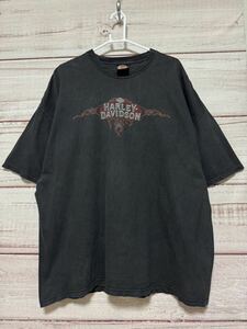 00s USA 古着　Tシャツ　エンジン　両面　ハーレーダビットソン