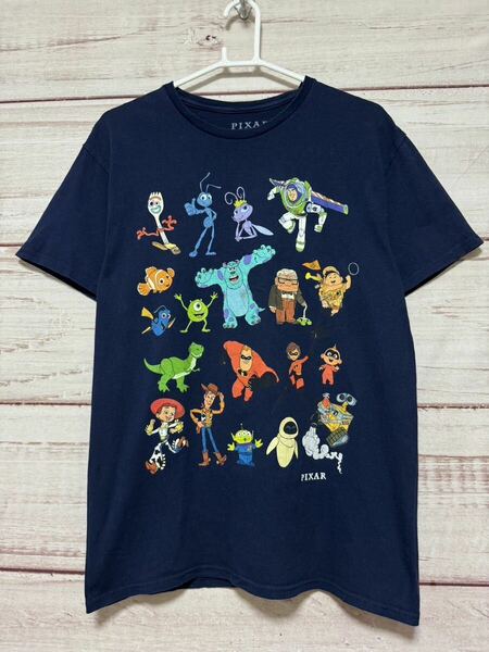 PIXAR ピクサー　古着　Tシャツ　アニメ　ムービー　集合　ウォーリー