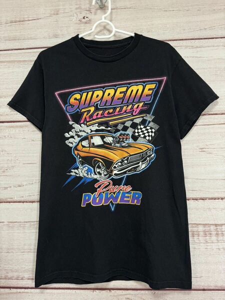 NASCAR中心レーシングプリントＴシャツ　DOM 古着　Tシャツ