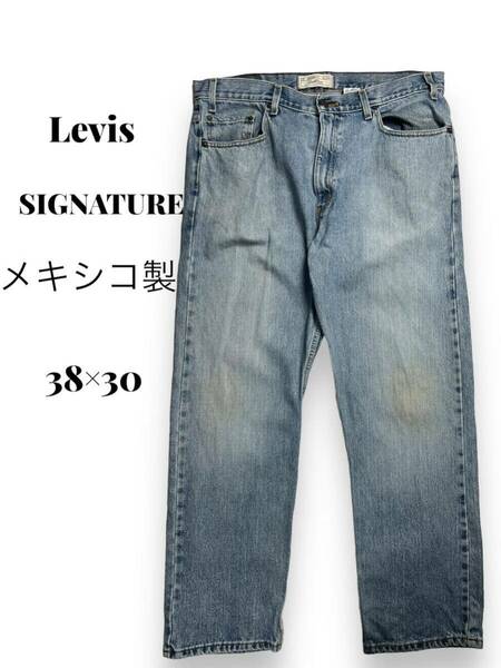 SIGNATURE リーバイス　メキシコ製　38×30 古着　ジーンズ　デニム