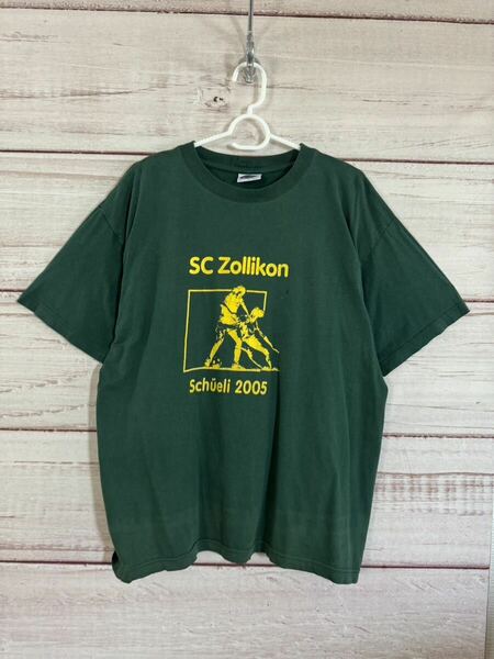 アート柄　古着　Tシャツ　Whale 00s ScZollikon