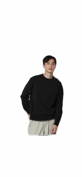 UNIQLOユニクロスウェットシャツ黒メンズM