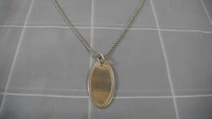  brand festival accessory festival Gucci 925 necklace oval tag use item home long-term keeping goods scratch, dirt have 