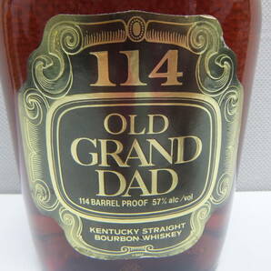 32439 酒祭 洋酒祭 オールドグランドダット 114 57度 750ml 未開栓 OLD GRAND DAD ラベル剥がれ ボトル汚れの画像7