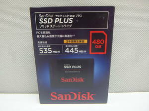 PC праздник нераспечатанный SanDisk SSD плюс solid состояние Drive 480GB SDSSDA-480G-J26 покупка день неизвестен дом хранение товар 