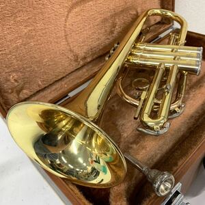 【P-2】 YAMAHA YCR-234 104550 コルネット ヤマハ 金管楽器 凹み多数 傷や汚れ多数 ジャンク 1608-23