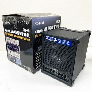 【D-1】 Roland Cube Monitor CM-30 モニターアンプ ローランド キューブモニター 音出し確認済み 元箱付き 1608-31