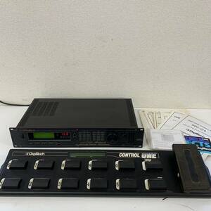 【Id-0】 Digitech GSP 2101 STUDIO TUBE エフェクター マルチエフェクター ラック フットスイッチ 説明書付き 現状品 1713-3