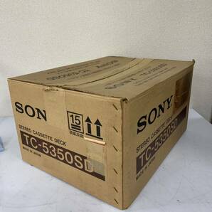 【Ib-1】 Sony TC-5350SD カセットデッキ 通電確認済 テープ再生不可 元箱付き 汚れあり ソニー 現状品 1571-19の画像6