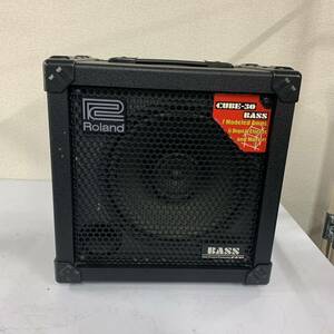 【Ic-2】 Roland CUBE 30 BASS ベースアンプ 動作確認済 汚れあり 中古品 1753-35