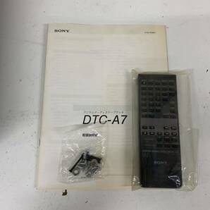 【Ja-2】 Sony DTC-A7 DATプレイヤー カセットデッキ リモコン 取説付き ソニー 現状品 1713-1の画像8