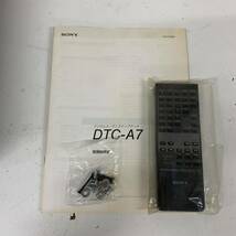 【Ja-2】 Sony DTC-A7 DATプレイヤー カセットデッキ リモコン 取説付き ソニー 現状品 1713-1_画像8