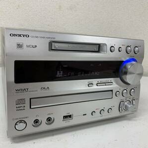 【M-4】 ONKYO X-N7NX (FR-N7NX / D-N7NX / RC-827S) ミニコンポ オンキョー CD、MD動作不良あり 音出し可 ジャンク 1540-22の画像2