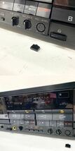 【E-4】 SONY TC-WR910 ステレオカセットデッキ RM-900W リモコン ソニー 動作不良 破損あり 傷多数 ジャンク 1698-2_画像3