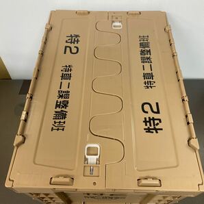 機動警察パトレイバー 特車二課整備班専用折りたたみコンテナ 収納ケース 収納ボックス コンテナボックス ベージュ アウトドア キャンプ の画像6