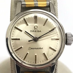 中古品 稼働品 オメガ OMEGA シーマスター レディース コンビ ヴィンテージ 手巻き シルバー文字盤 腕時計 質屋出品